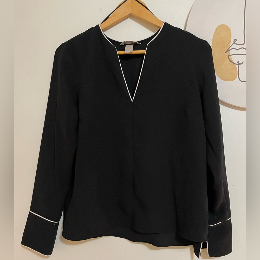 H&M Navy Blouse